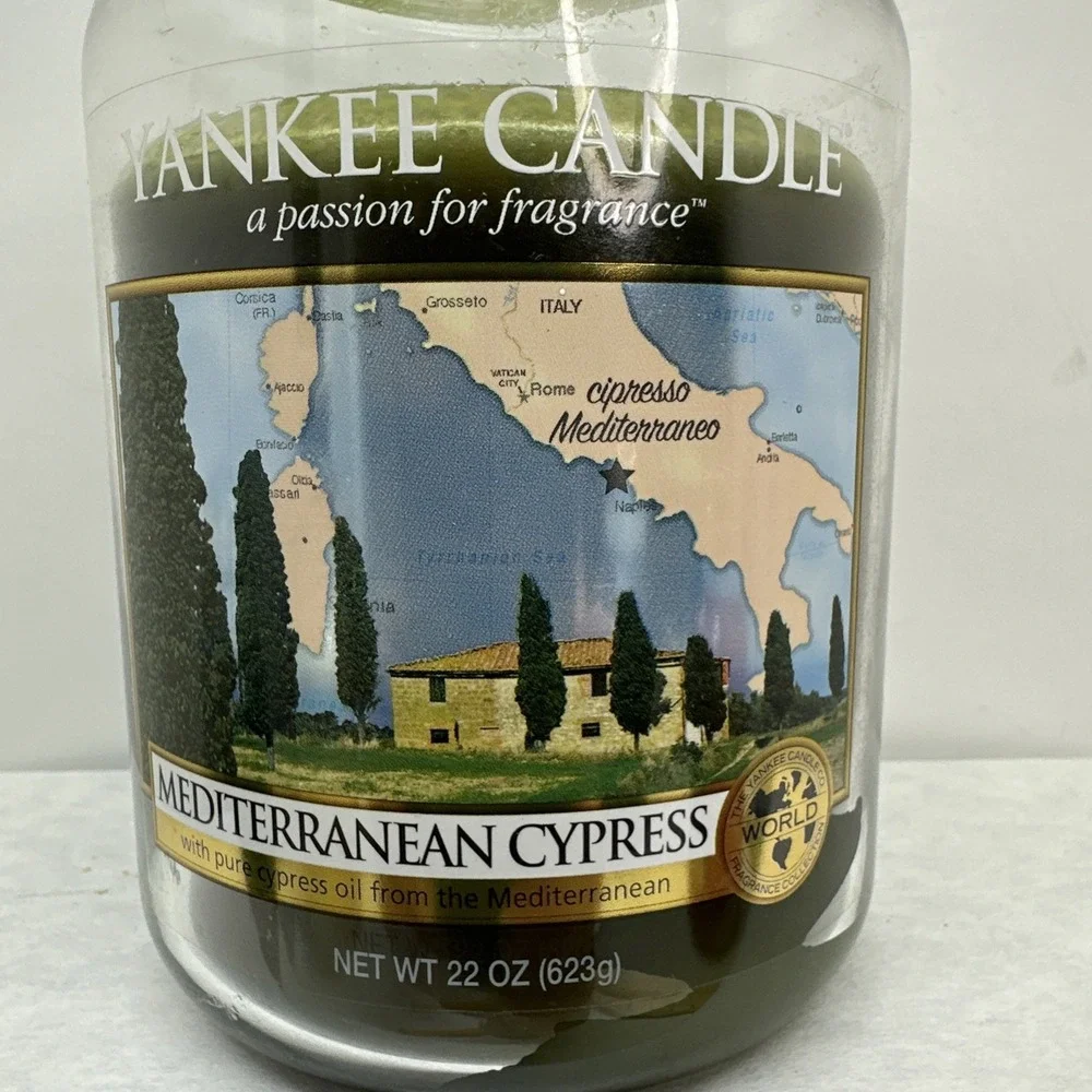 Yankee Candle World Journeys MEDITERRANEAN CYPRESS 22oz Rare Retired Discontinue